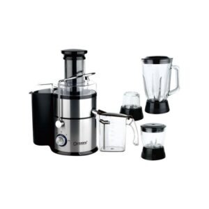 Electric 4-In-1 Juicer With Blender Grinder Chopper- Black