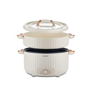 4.5L Home Use Multi-purpose Pot Stainless Steel Inner Steaming Stewing