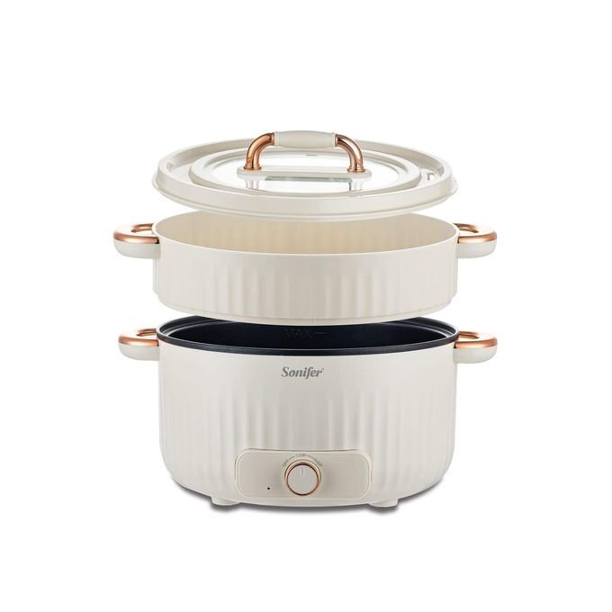 4.5L Home Use Multi-purpose Pot Stainless Steel Inner Steaming Stewing