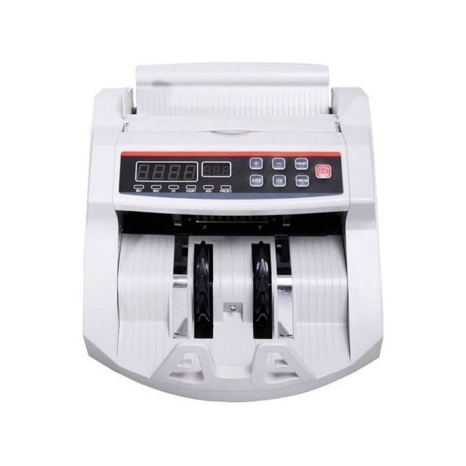 Money Cash Counting Bill Counter Bank Counterfeit Detector UV & Mg Machine-Black/white