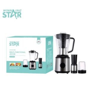 Winningstar ST-5504 Stainless Steel Housing Waterproof Moistureproof 3 in 1 Fruit Juicer Blender - Silver