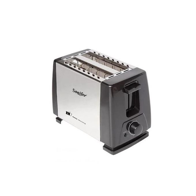 Sonifer 2 Slice Bread Toasters - Silver,Black - Image 2
