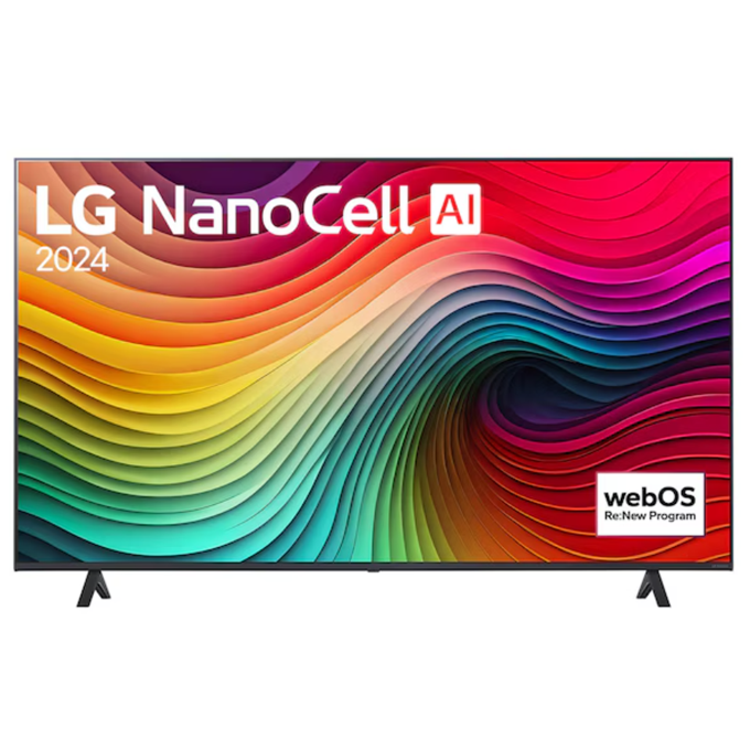 LG 55" 2024 NanoCell AI NANO81 4K Smart TV - Black