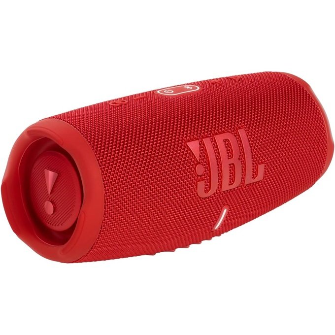 JBL Charge 5 Portable Waterproof Speaker with Powerbank - Red