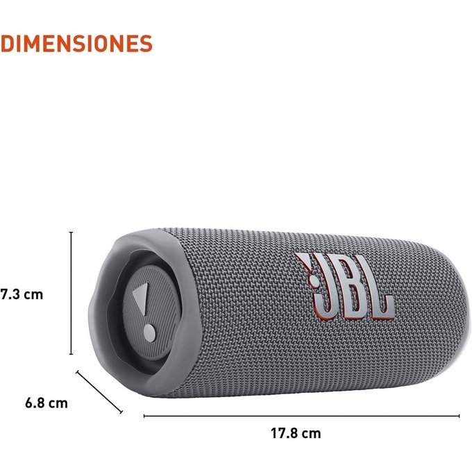 JBL Flip 6 Portable Waterproof Speaker - Grey - Image 6