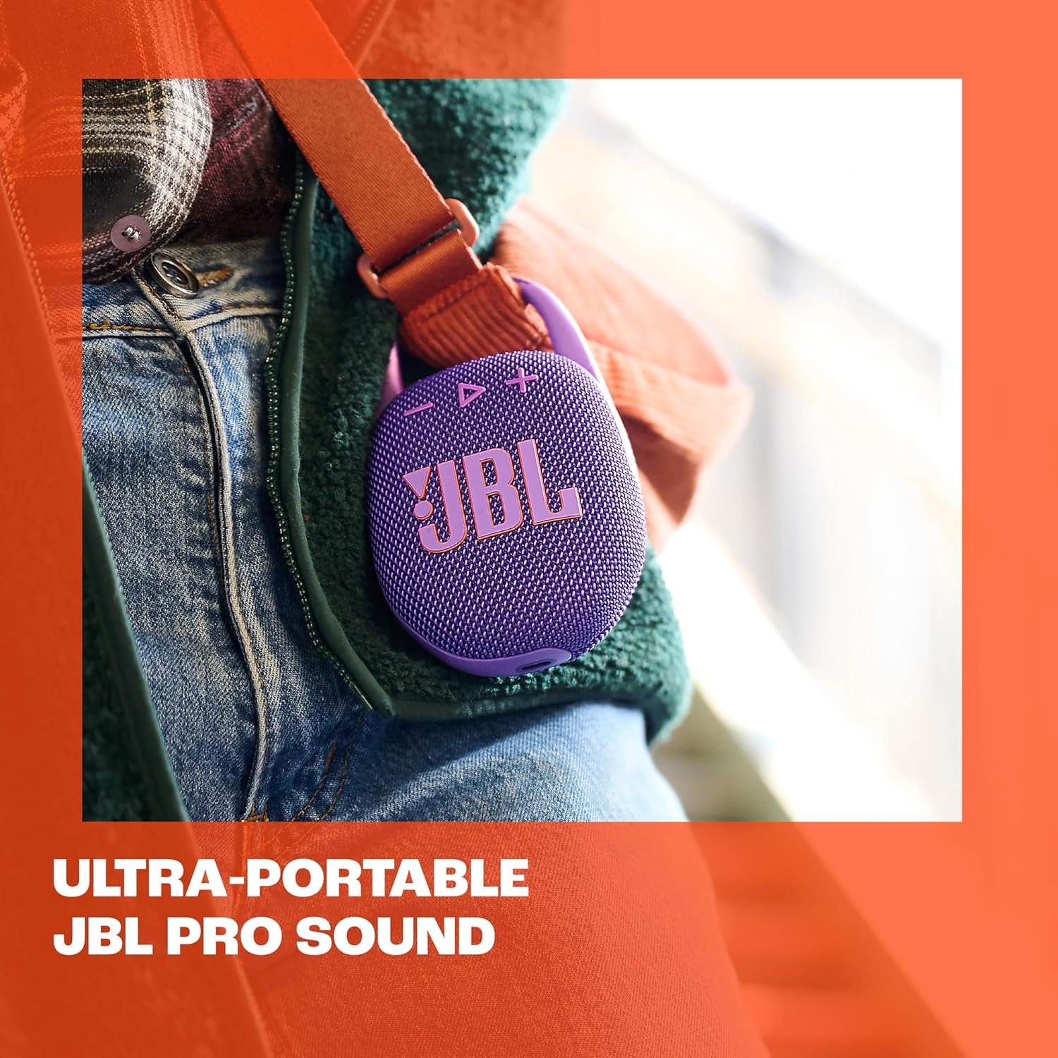 JBL Clip 5 Ultra-Portable Bluetooth Speaker - Purple - Image 2
